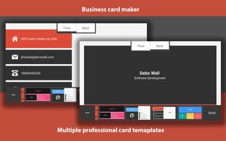 Business Card / Visiting Card Creator & Generator screenshot 1