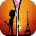 Romance in Paris Love Zipper