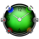 Colorful Glass Clock Widget APK