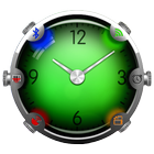 Colorful Glass Clock Widget icône