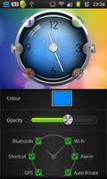 Colorful Glass Clock Widget capture d'écran 3