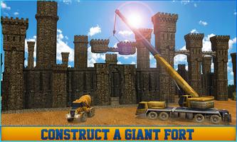 Castle Building Construction Games Affiche
