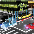 Limo Robot Transporter Big Truck: Transport Games آئیکن