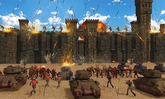 Roman Warrior & Futuristic Combat - Castle Defense Affiche