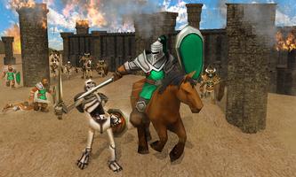 Roman Warrior & Futuristic Combat - Castle Defense capture d'écran 1
