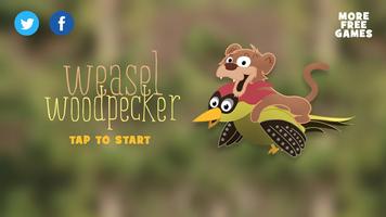 Weasel Woodpecker Affiche