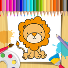 Drawing & Coloring Animal Book آئیکن