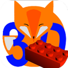 3D Fox Bricks icône