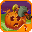 Icona Halloween pumpkin smash