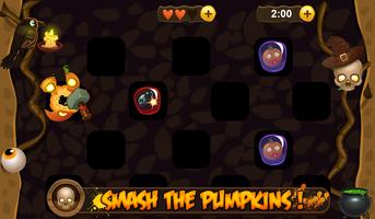 Halloween pumpkin smash постер