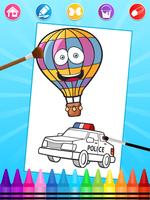 Cars Coloring Book Affiche