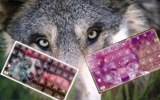 Fox and Wolf Keyboard Theme स्क्रीनशॉट 1