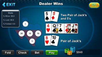 Texas Hold'em Bonus Poker 截圖 1