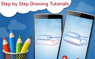 پوستر How to Draw Tanks Step by Step