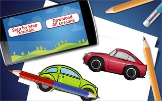 How to Draw Cartoon Cars  Step by Step Drawing App Screenshot 3