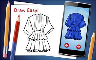 How to Draw Dresses Step by Step Drawing App screenshot 3