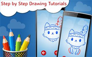 How to Draw Kawaii Step by Step Drawing App syot layar 2