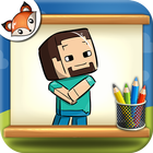 How to Draw Minecraft step by  ไอคอน