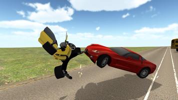 Advanced Muscle Robot Car Simulator 3D Free Affiche