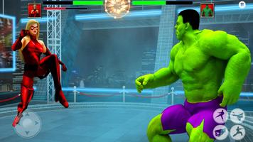 Superhero Wrestling Mania: Tag Team Stars Fighting تصوير الشاشة 1