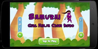 Samurai Girl Ninja Chibi Hero Affiche