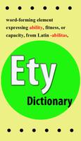 Etymology Dictionary Affiche