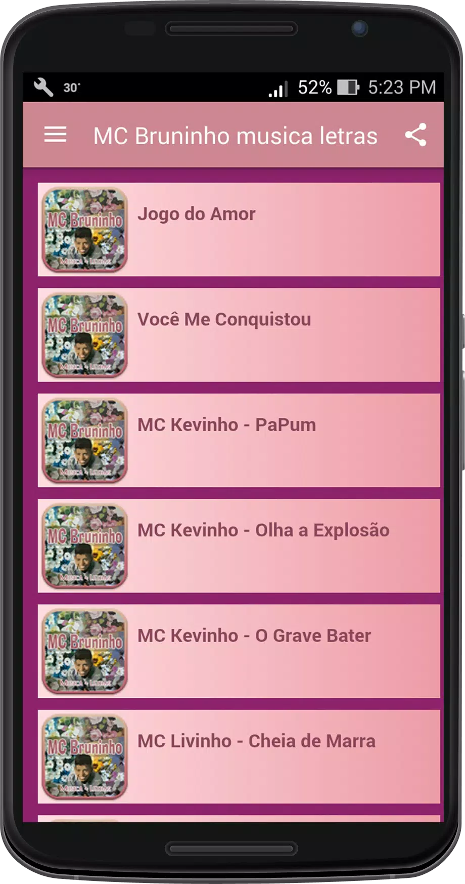 MC Bruninho - Jogo do Amor Musica e Letra 2018 APK voor Android