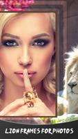 Lion Frames For Photos پوسٹر