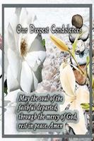 Poster Condolences and Sympathy