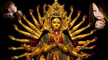 Durga Maa Multi Photo Frames Affiche
