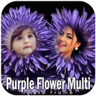 Purple Flower Hd Multi Photo Frames ícone