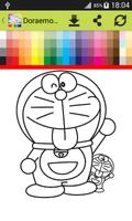Coloring Book Dorae Cat capture d'écran 3