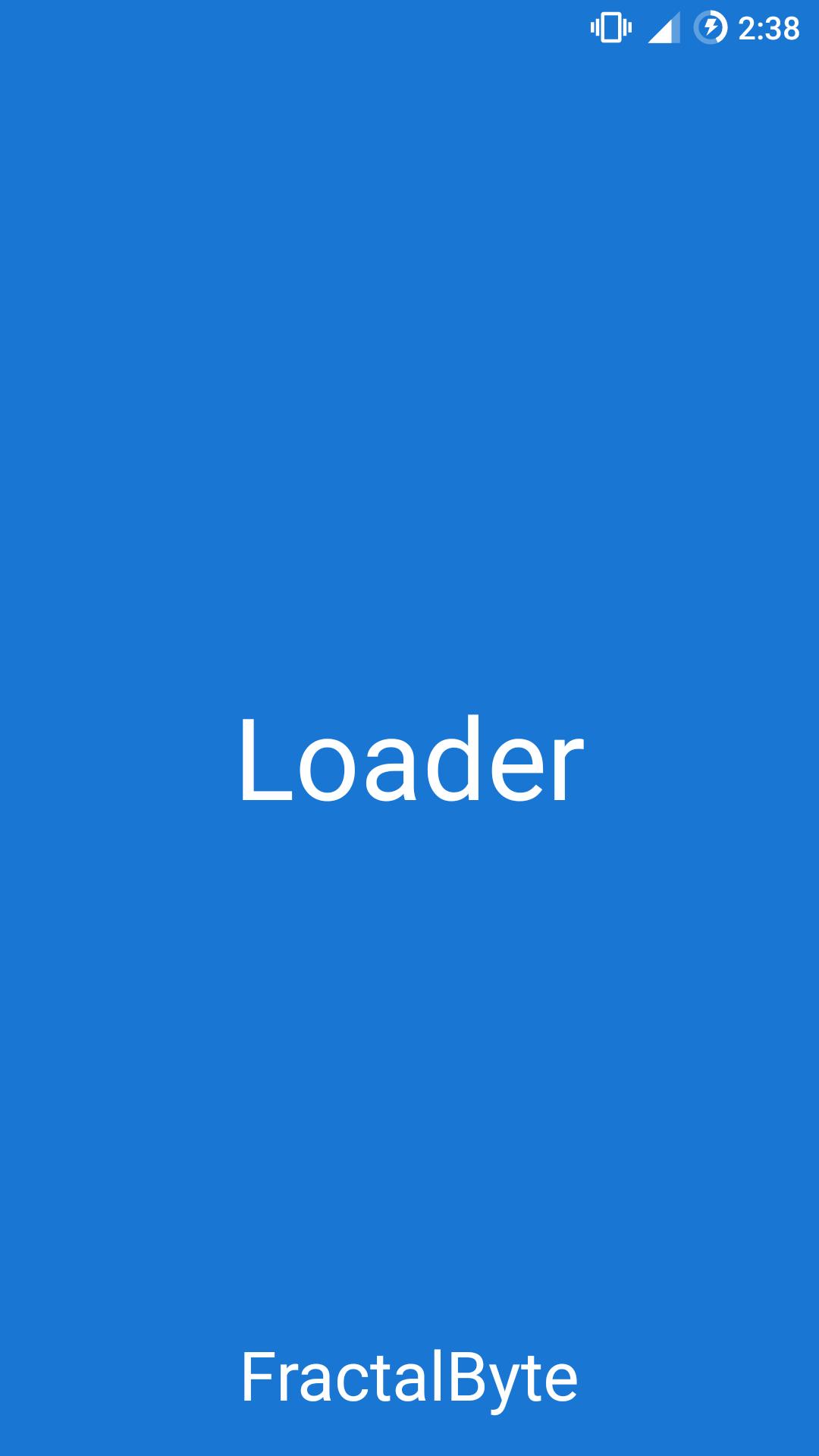Android loaders Android loaders