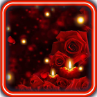 Candles Roses live wallpaper icône