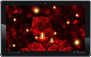 Candles Roses live wallpaper Affiche