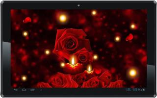 Candles Roses live wallpaper ポスター