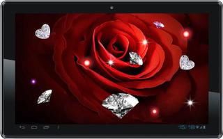 Rose n Diamonds live wallpaper постер