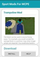 Sport MODS For MCPE capture d'écran 3