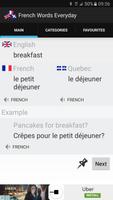 French Words Every Day Widget plakat