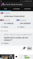 French Words Every Day Widget capture d'écran 3