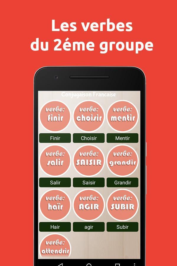Conjugaison Francaise For Android Apk Download