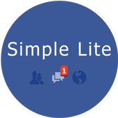Simple Lite for Facebook(FAST) آئیکن