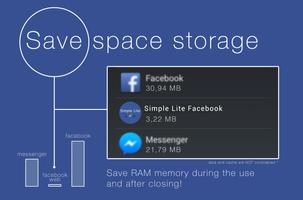 Simple Lite for Facebook(FAST) capture d'écran 1