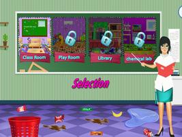 Classroom Cleaning Games اسکرین شاٹ 1