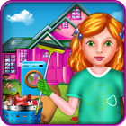 Kids House Cleaning Games icône