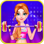 Little Girl Fat to Fit Gym Fitness Girl Games-icoon