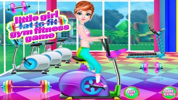 Little Girl Fat to Fit Gym Fitness Girl Games-poster