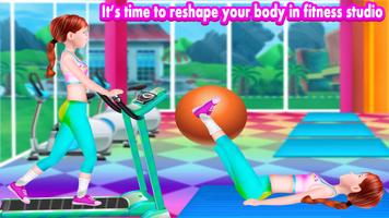 Little Girl Fat to Fit Gym Fitness Girl Games screenshot 3