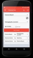 Chennai Suburban Train Timings постер