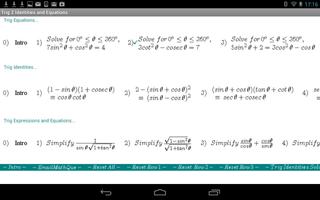 Trig Equations & Identities Affiche